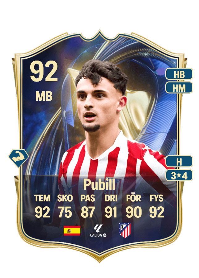 Pubill card