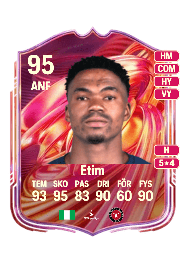 Friday Etim card