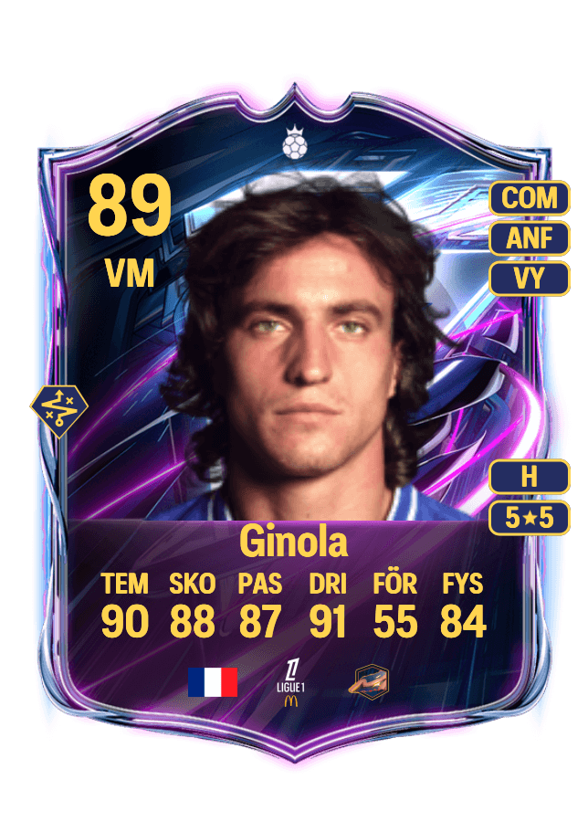 David Ginola card