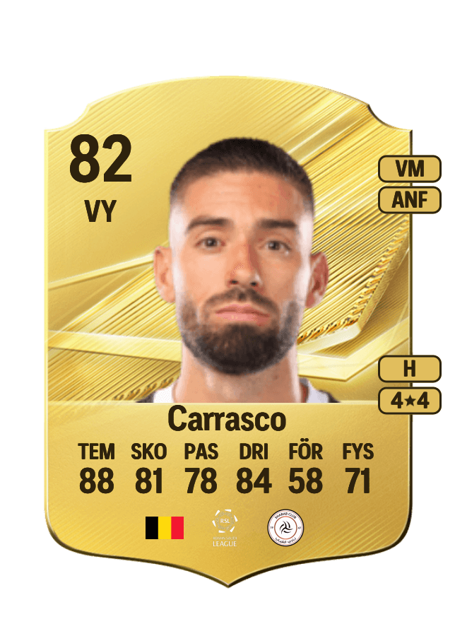 Yannick Carrasco card