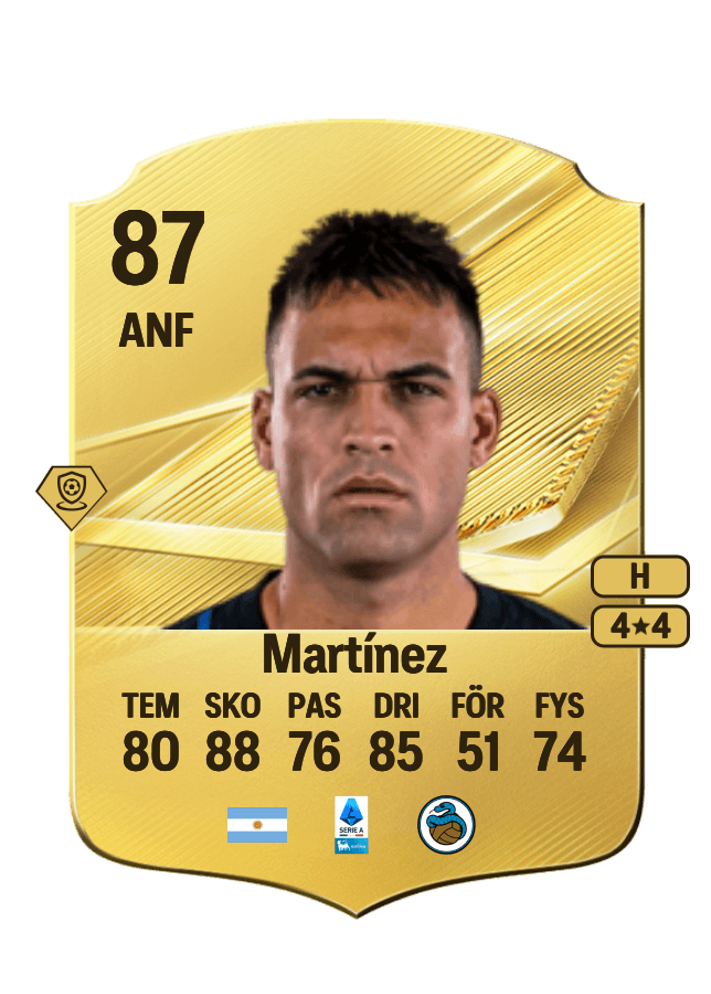 Lautaro Martínez card
