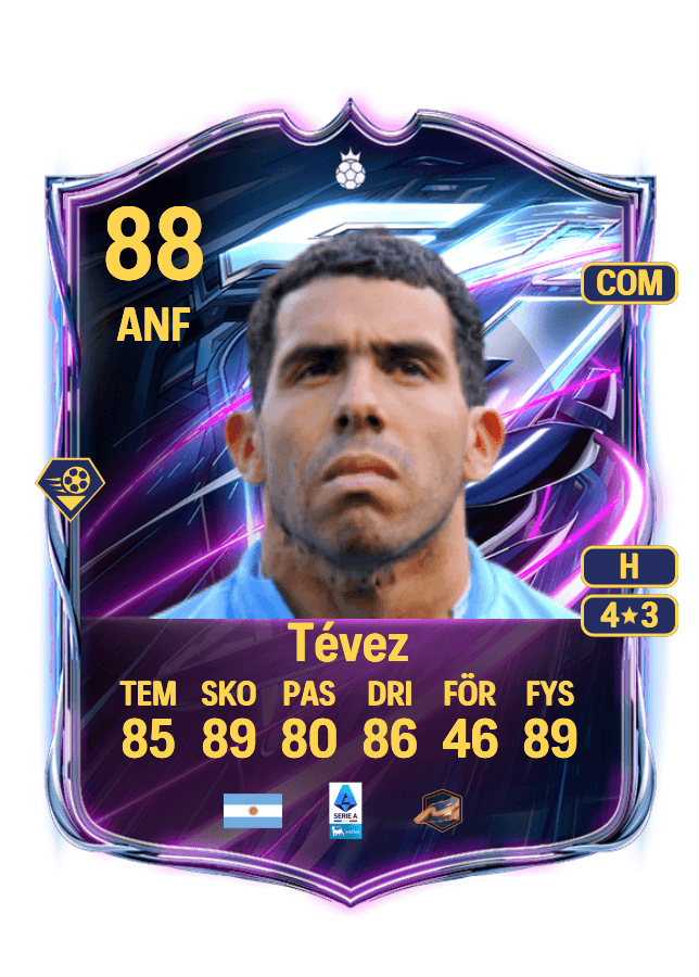 Carlos Tévez card