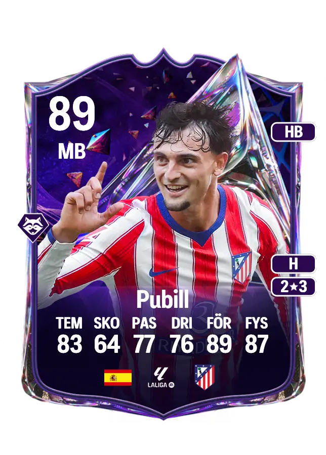 Pubill card
