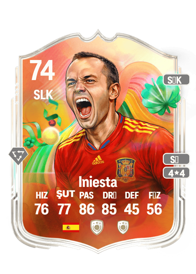 Iniesta card