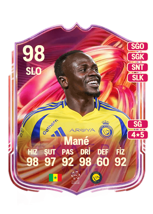 Sadio Mané card