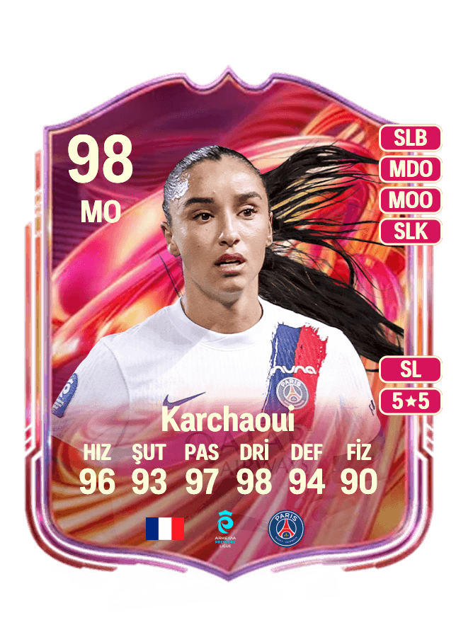 Sakina Karchaoui card