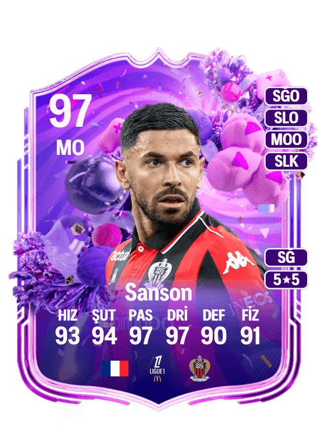 Morgan Sanson card