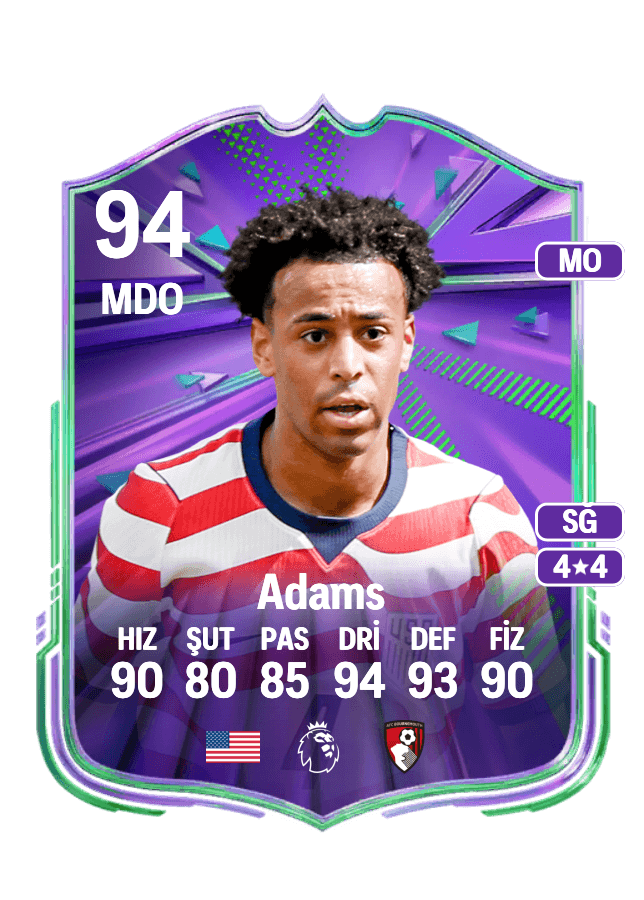 Tyler Adams card
