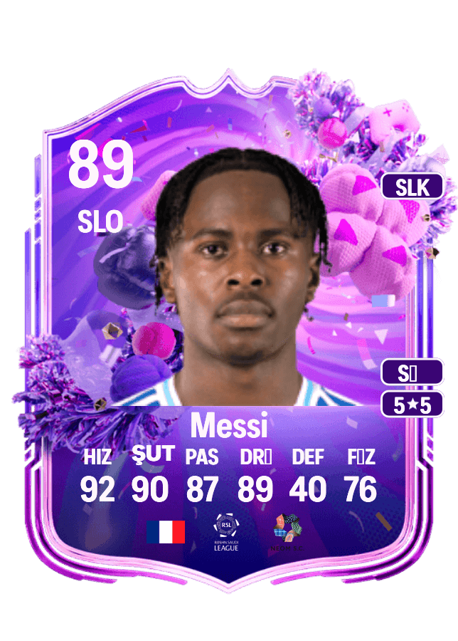 Rayane Messi card