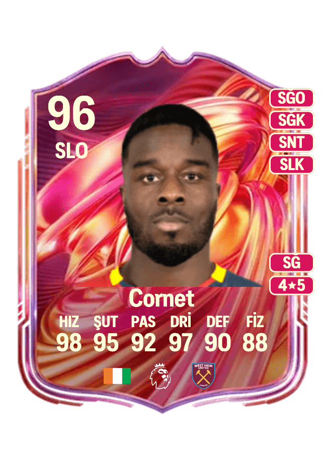 Maxwel Cornet card