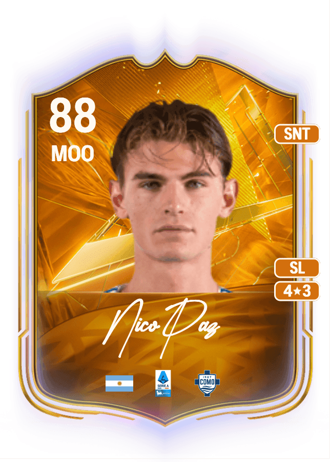 Nico Paz card
