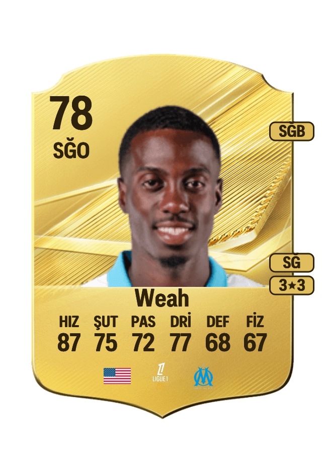 Timothy Weah card