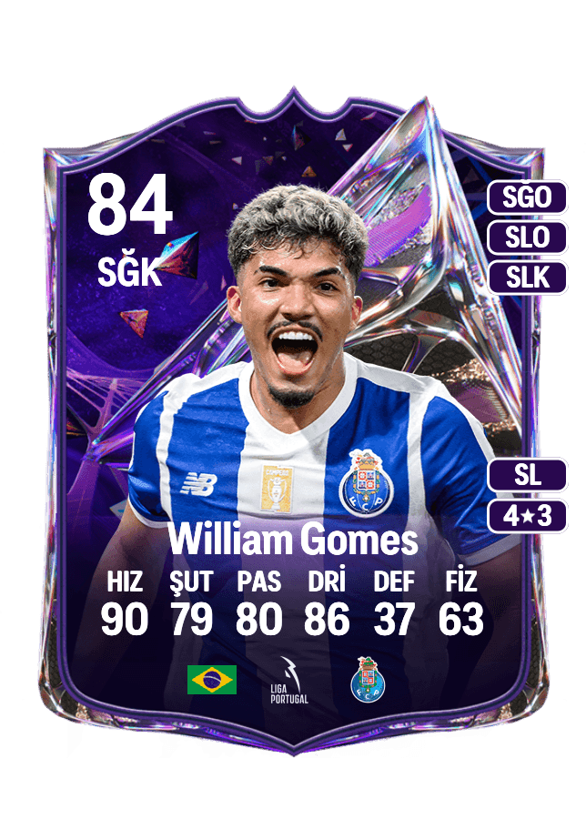 William Gomes card