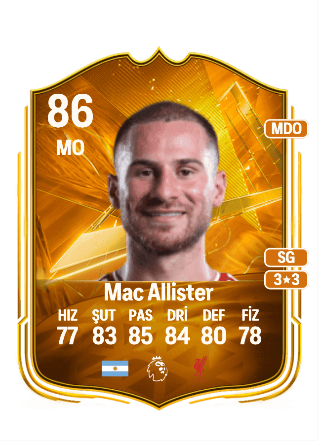 Alexis Mac Allister card