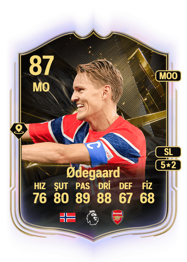 Martin Ødegaard card