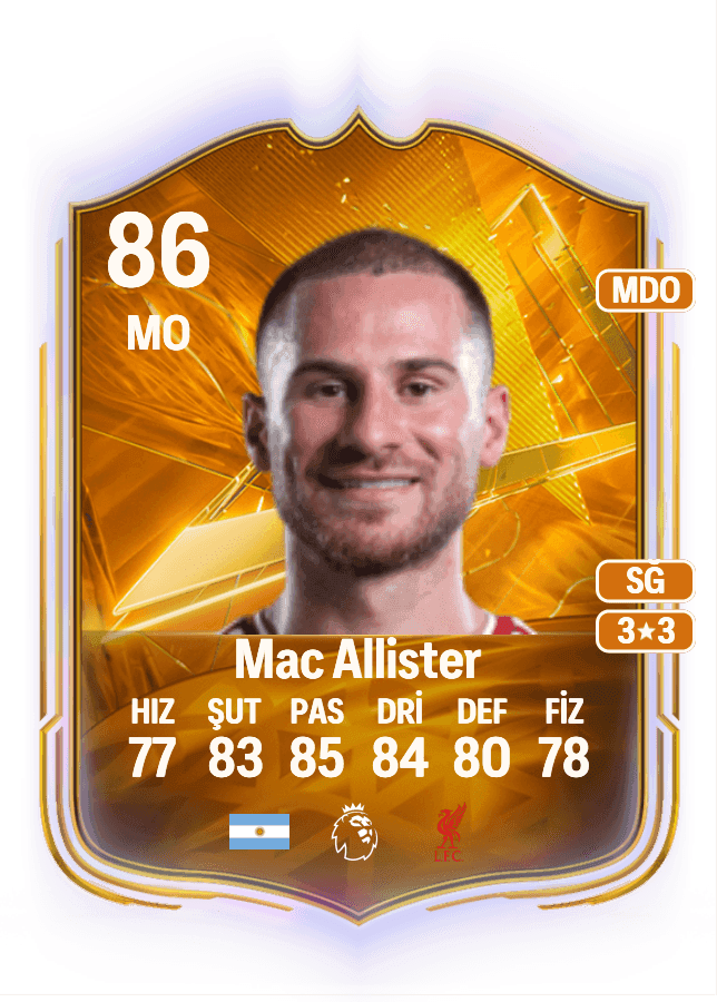 Alexis Mac Allister card