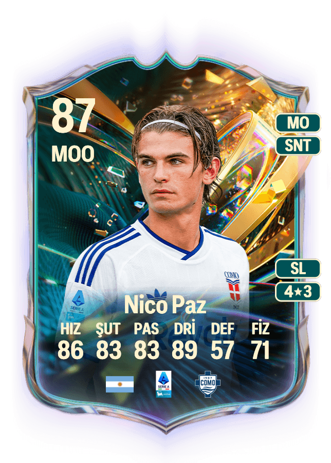 Nico Paz card