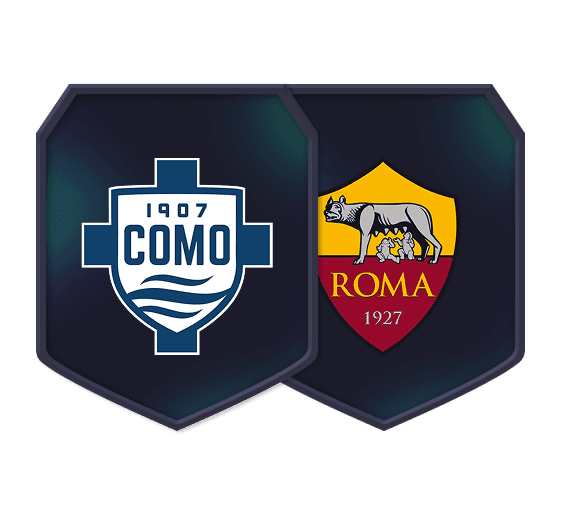 تحديات بناء التشكيلة Como ضد AS Roma logo