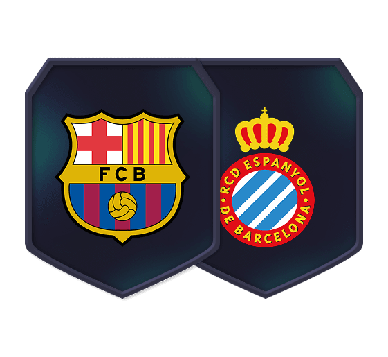 Sfide Creazione Rosa Barcellona vs Espanyol logo