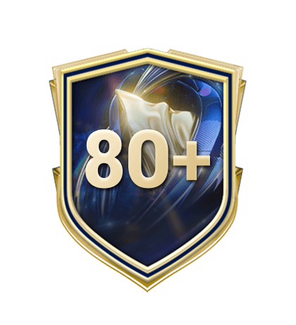 チーム編成チャレンジ 80+ 選手ピック 10名のうち5名 logo