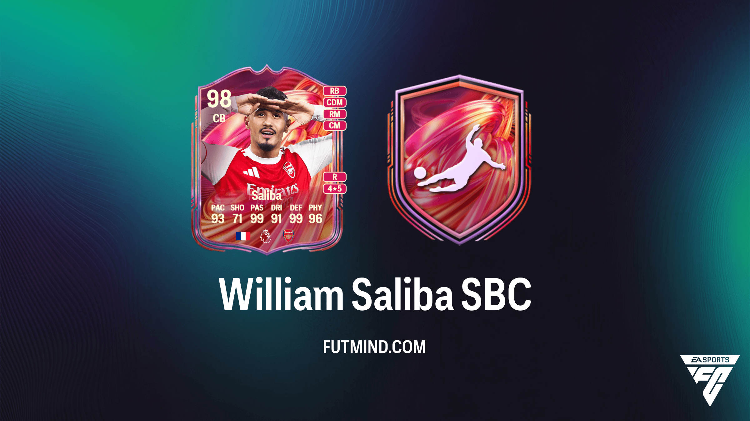 مراجعة تحدي بناء التشكيلة William Saliba في FC 26: صخرة الدفاع من FUTTIES