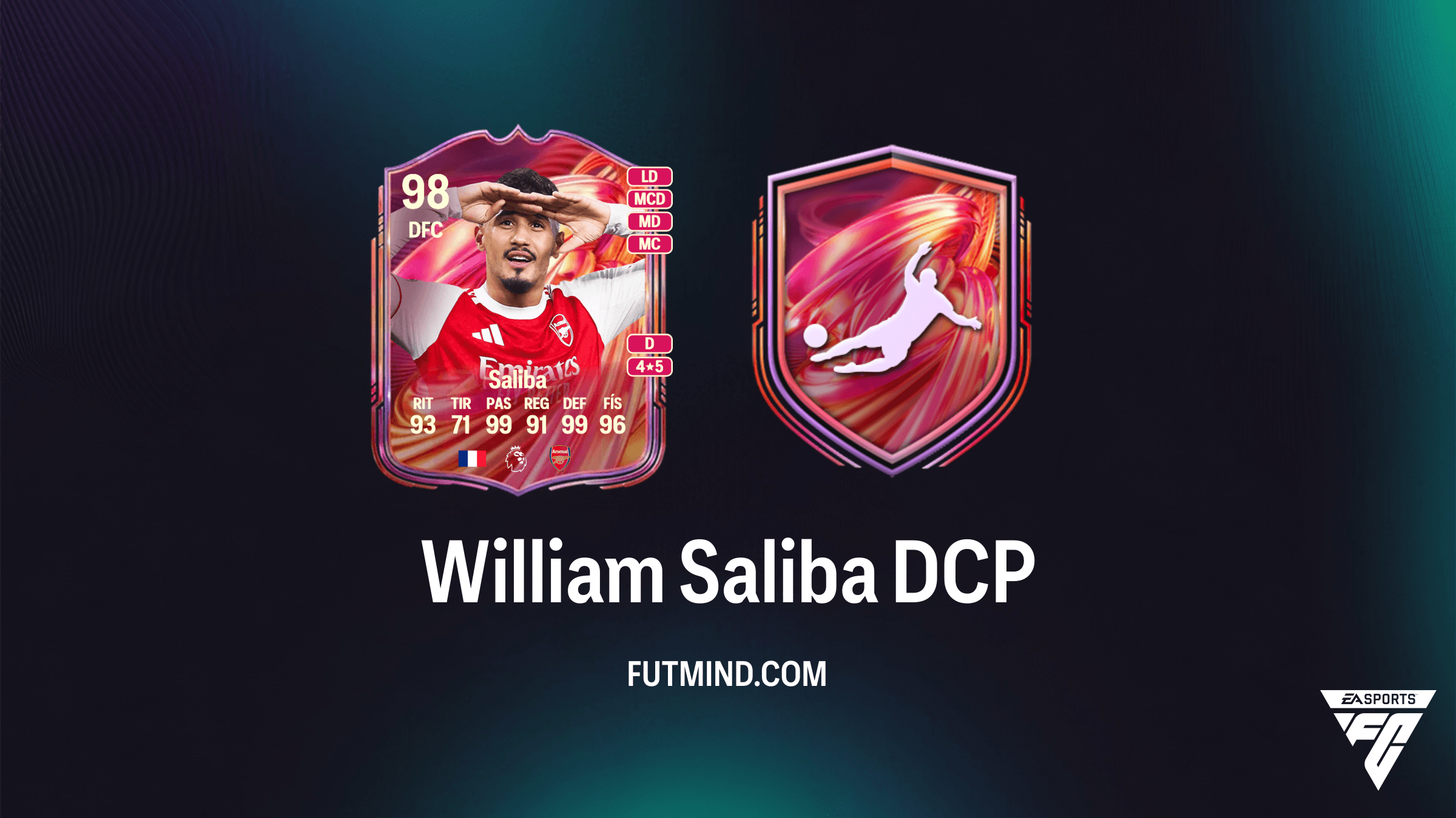 Guía para completar el Desafío de Creación de Plantillas (DCP) de William Saliba FUTTIES en FC 26