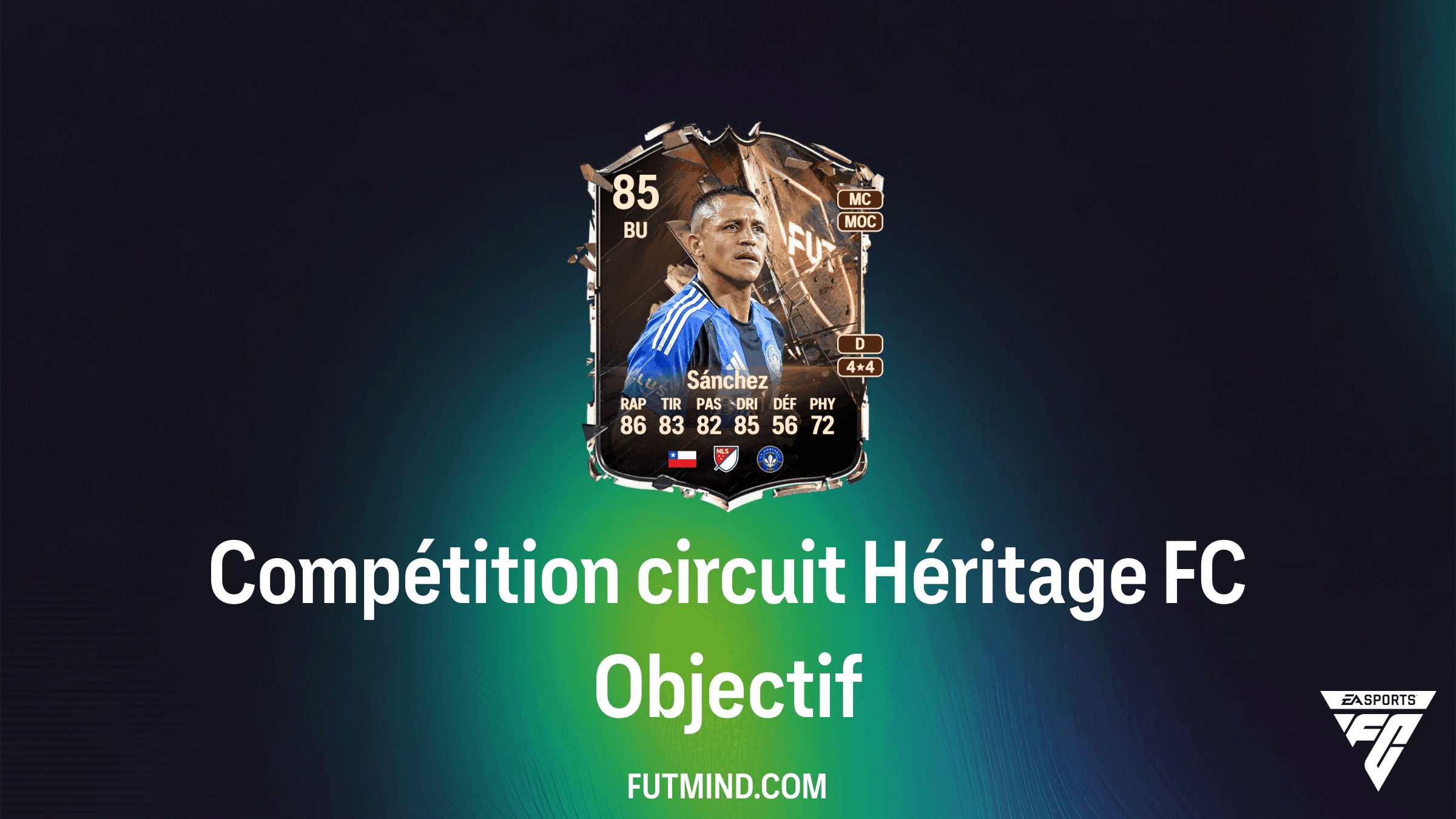 Compétition circuit Héritage FC : Guide et Objectifs Alexis Sánchez