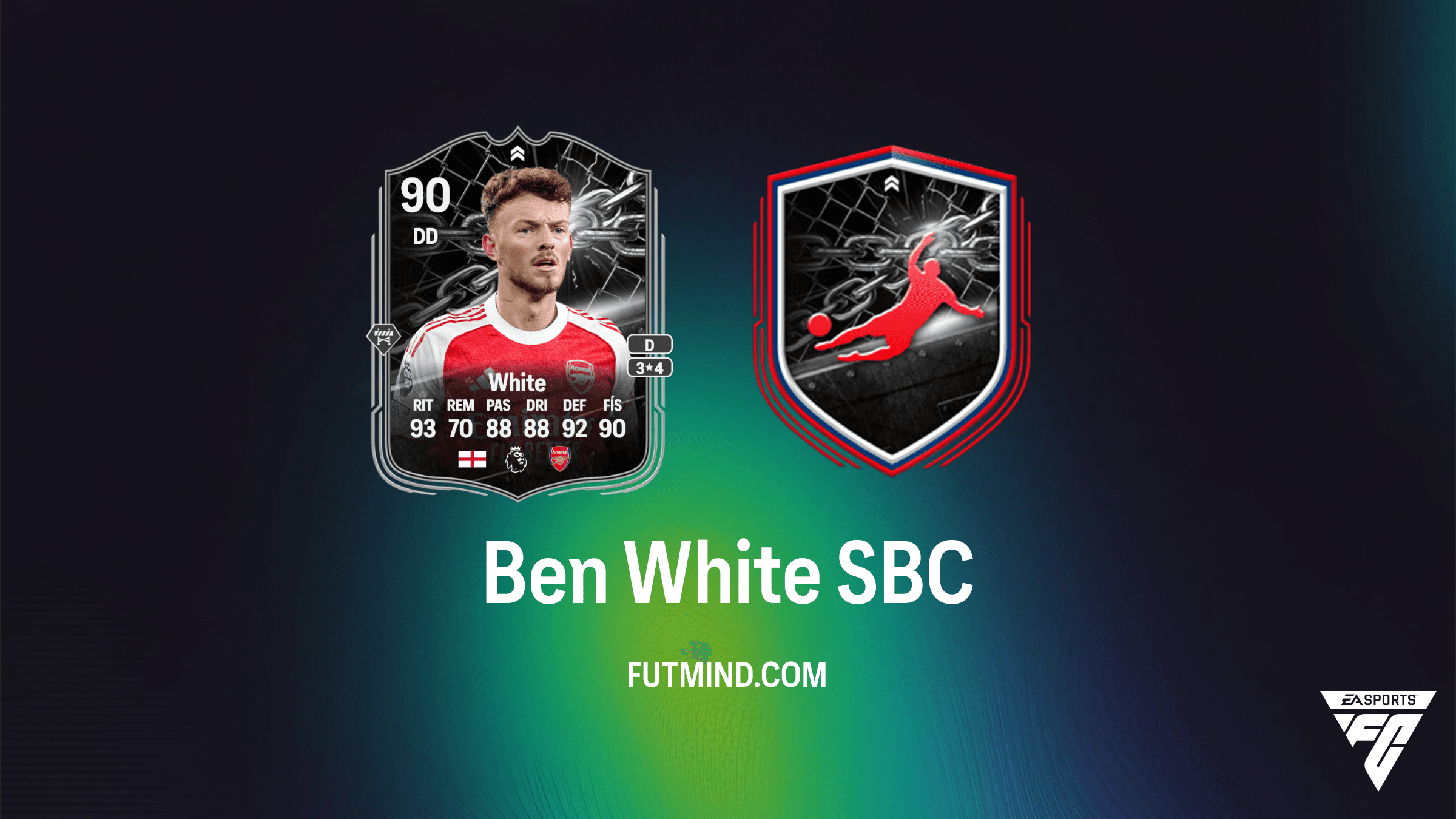 Guia SBC Ben White Confronto FC 26: Final da UCL entre Arsenal e PSG