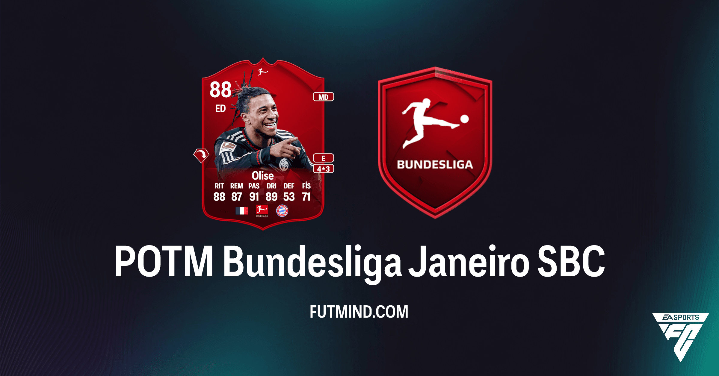 SBC POTM Bundesliga Janeiro: Michael Olise Chega ao FC 26 Ultimate Team!