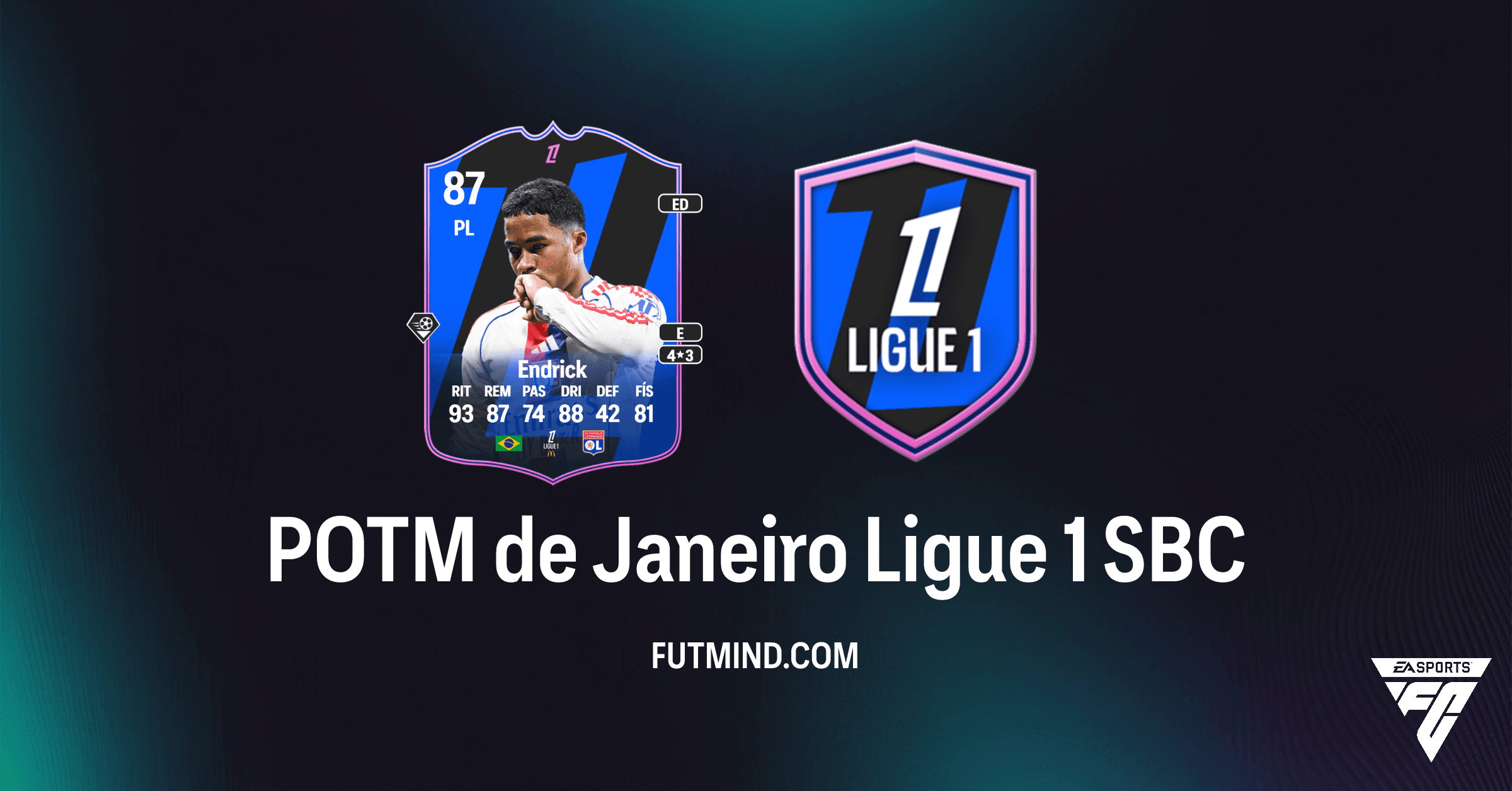 POTM de Janeiro Ligue 1: Desbloqueie Endrick no FC 26 Ultimate Team!