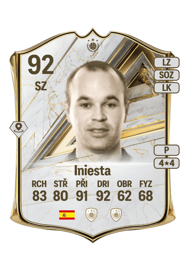 Iniesta card