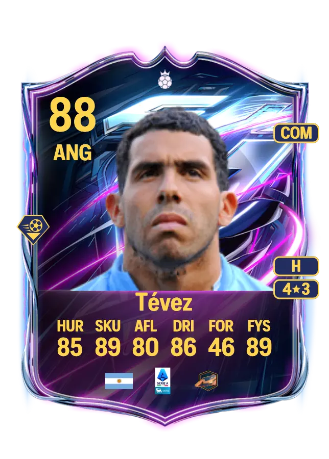 Carlos Tévez card