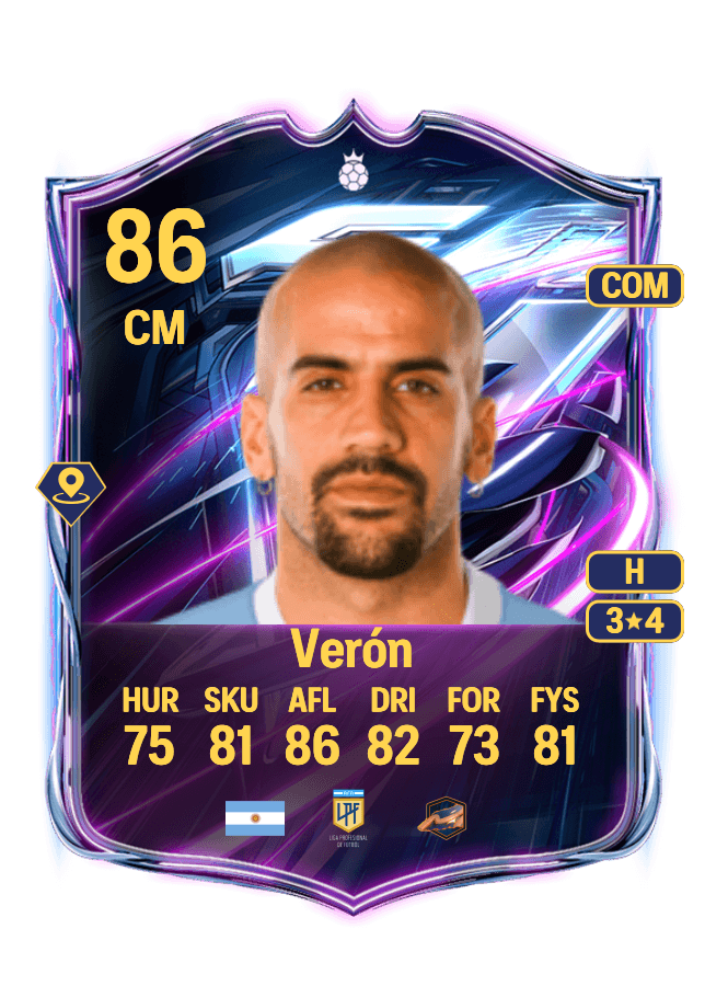 Juan Sebastián Verón card