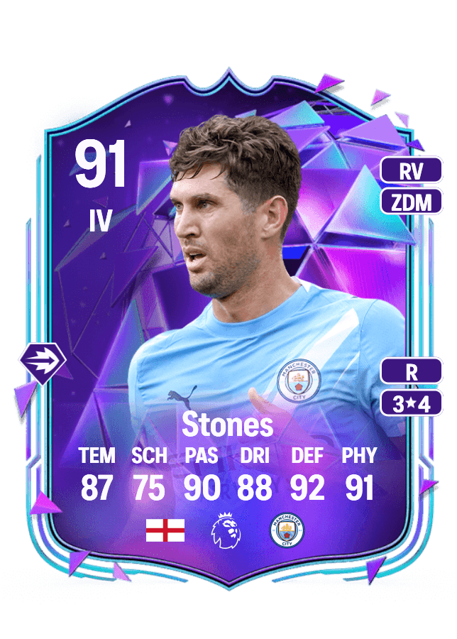 John Stones card