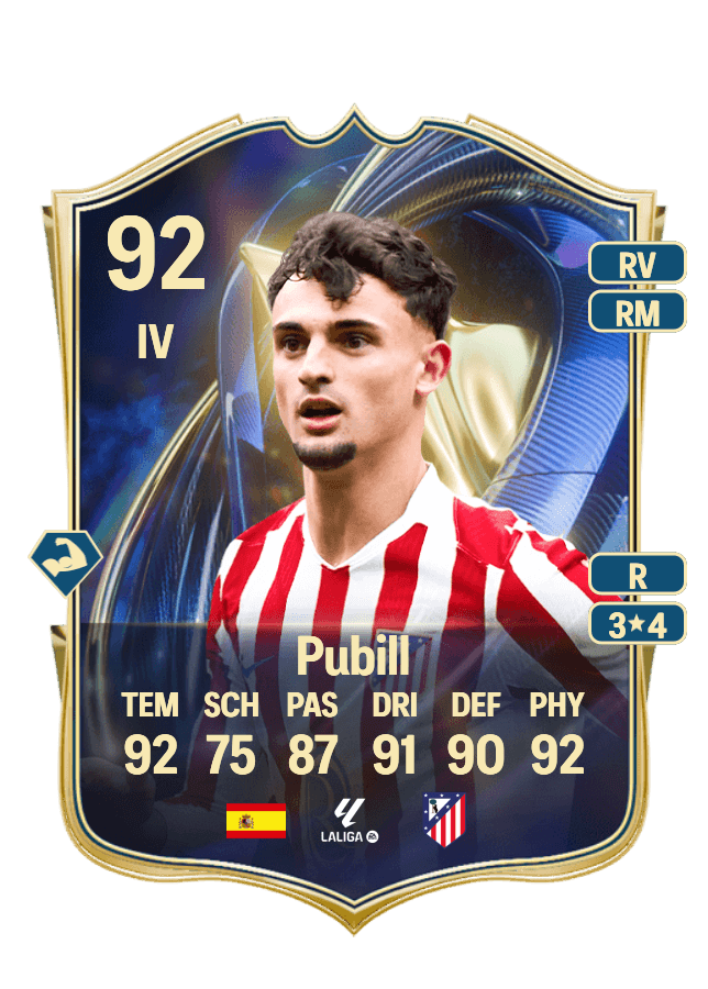 Pubill card