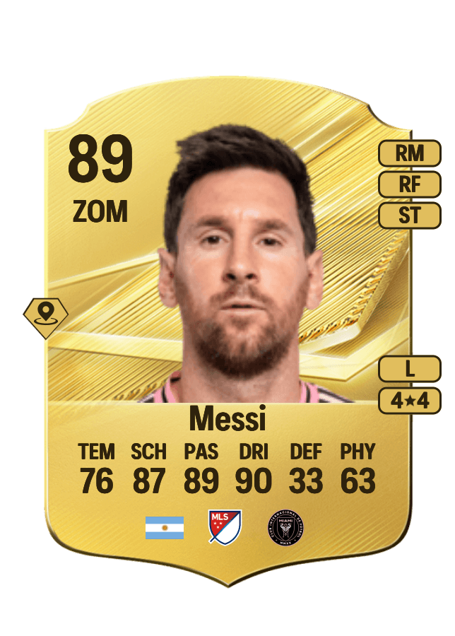 Lionel Messi card