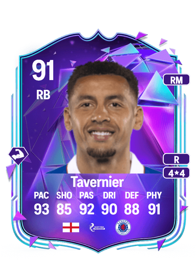 James Tavernier card