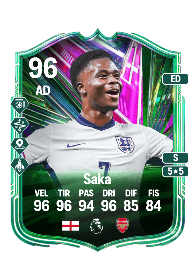 Bukayo Saka card