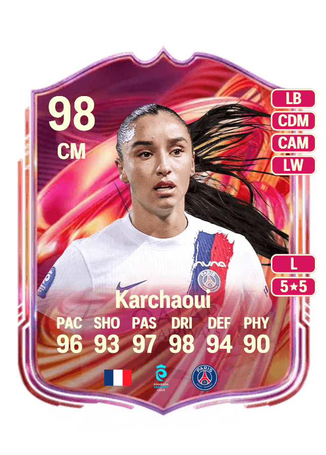 Sakina Karchaoui card