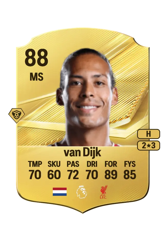 Virgil van Dijk card