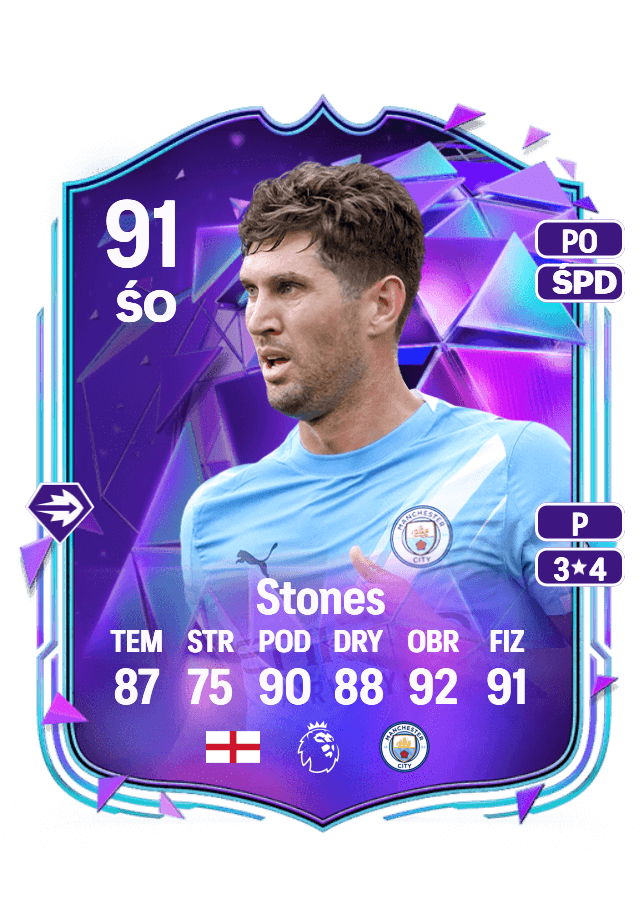 John Stones card