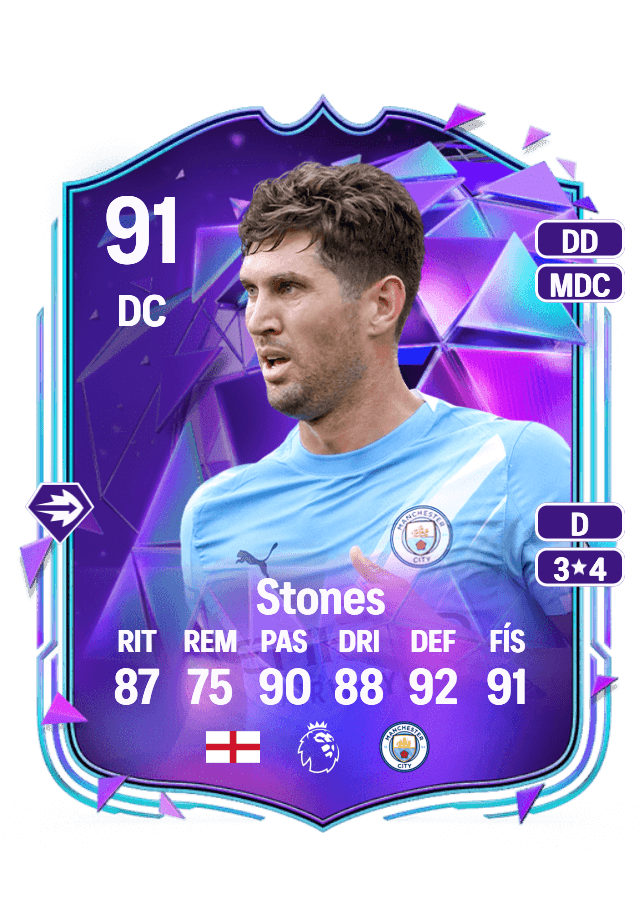 John Stones card