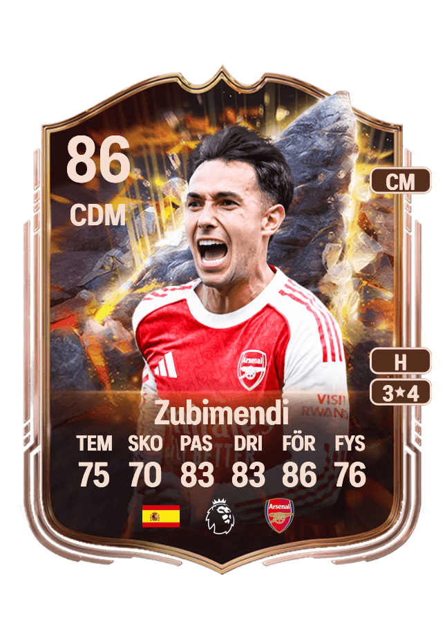 Zubimendi card