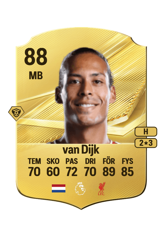 Virgil van Dijk card