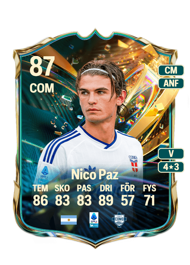 Nico Paz card
