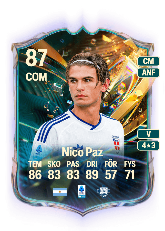 Nico Paz card