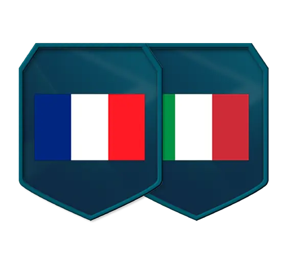 Truppbyggarutmaningar Frankrike – Italien logo